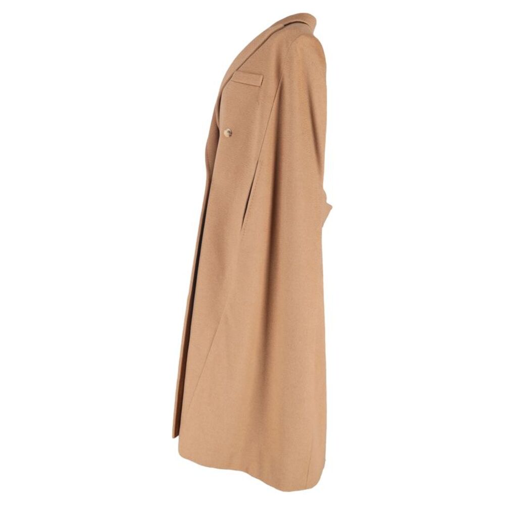 Max Mara Cape Long Coat in Beige Cashmere - Picture 2 of 3